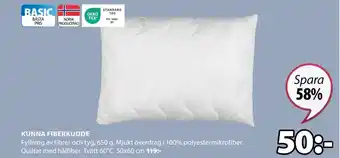 JYSK KUNNA FIBERKUDDE erbjuda