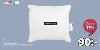 JYSK WHITE DREAM FIBERKUDDE erbjuda