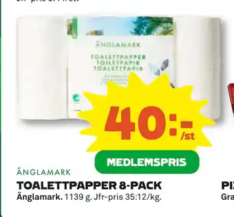 Coop TOALETTPAPPER 8-PACK erbjuda