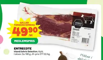 Stora Coop ENTRECOTE erbjuda