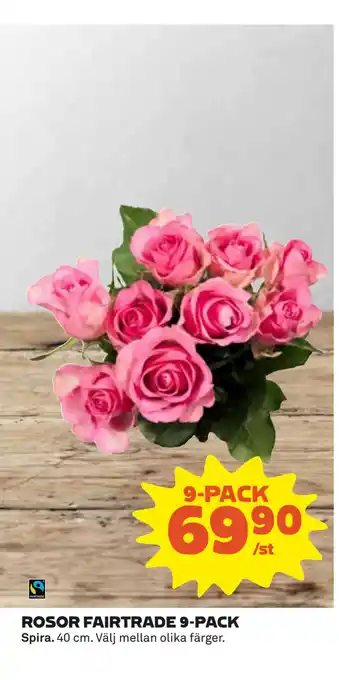 Coop ROSOR FAIRTRADE 9-PACK erbjuda