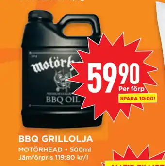 Willys BBQ GRILLOLJA erbjuda