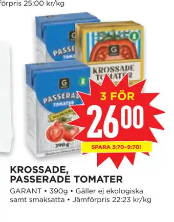 Willys KROSSADE, PASSERADE TOMATER erbjuda