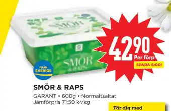 Willys SMÖR & RAPS erbjuda