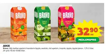 Coop Daglivs JUICE erbjuda