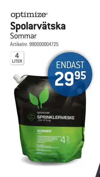thansen Spolarvätska erbjuda