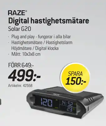thansen Digital hastighetsmätare erbjuda