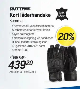 thansen Kort läderhandske erbjuda