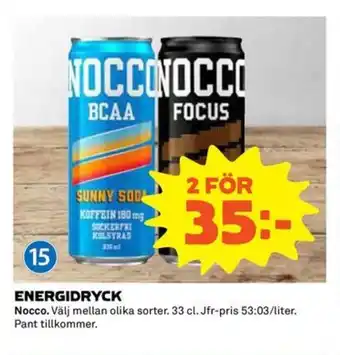 Coop Extra ENERGIDRYCK erbjuda