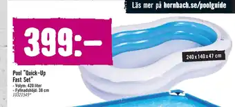 Hornbach Pool ”Quick-Up Fast Set” erbjuda