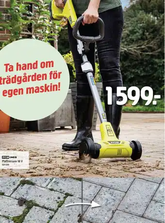 Plattrensare 18 V