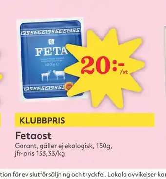 Hemköp Garant fetaost erbjuda