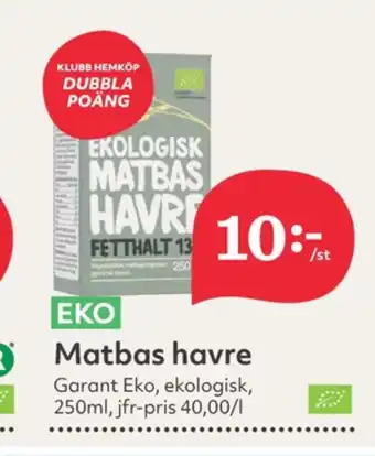 Hemköp Garant havrebas erbjuda