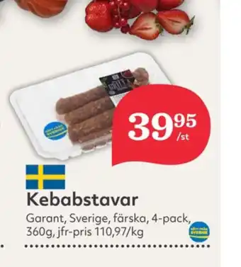 Hemköp Garant kebabstavar erbjuda