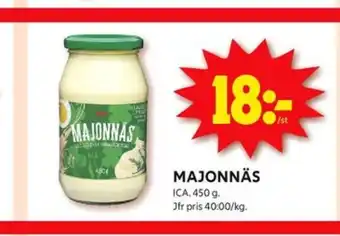 ICA Kvantum Ica majonnäs erbjuda