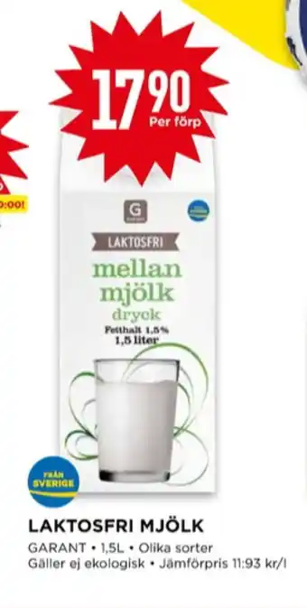 Willys Garant mellanmjölk erbjuda