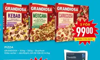 Willys Grandiosa pizza erbjuda