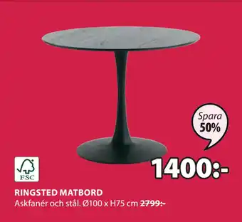 JYSK RINGSTED MATBORD erbjuda