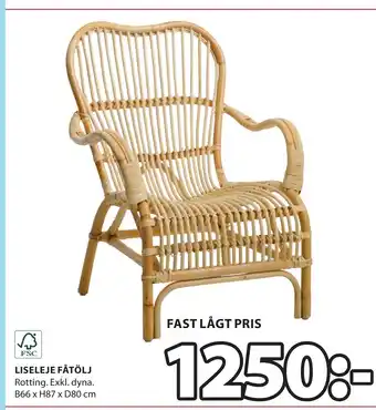 JYSK LISELEJE FÅTÖLJ erbjuda