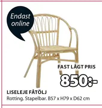 JYSK LISELEJE FÅTÖLJ erbjuda