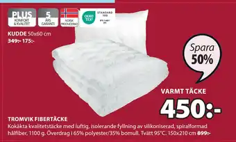 JYSK TROMVIK FIBERTÄCKE erbjuda