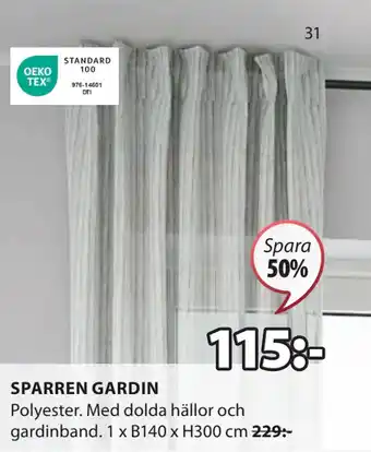 JYSK SPARREN GARDIN erbjuda