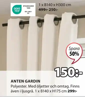 JYSK ANTEN GARDIN erbjuda