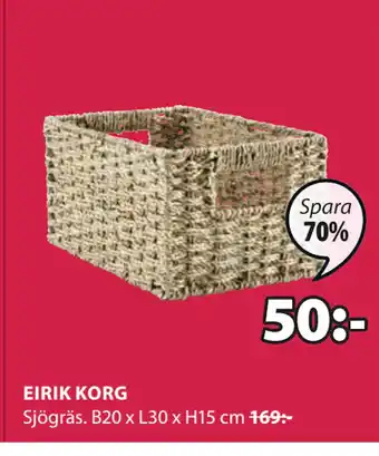 JYSK EIRIK KORG erbjuda