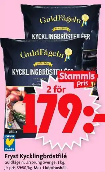 ICA Supermarket Fryst Kycklingbröstfilé erbjuda