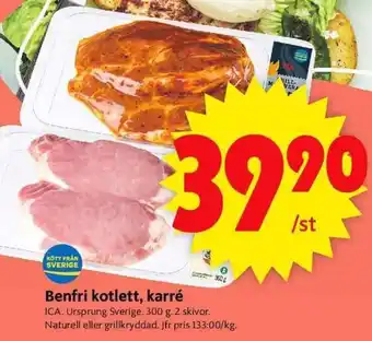 ICA Supermarket Benfri kotlett, karré erbjuda