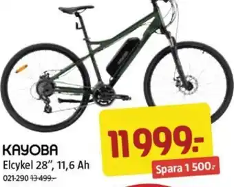 Jula Elcykel 28", 11,6 Ah erbjuda