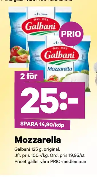 City Gross Mozzarella erbjuda