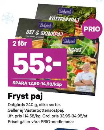 City Gross Fryst paj erbjuda