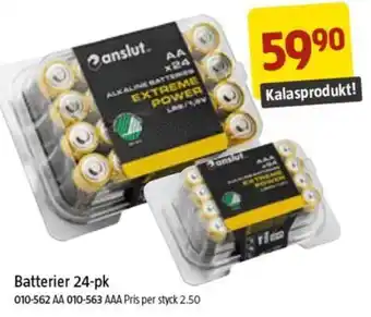 Jula Batterier 24-pk erbjuda