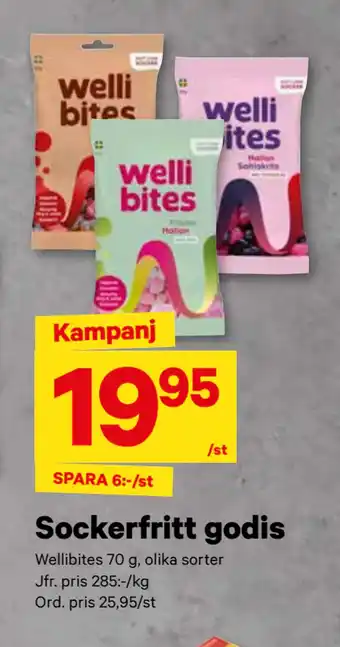 City Gross Sockerfritt godis erbjuda