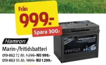 Jula Marin-/fritidsbatteri erbjuda