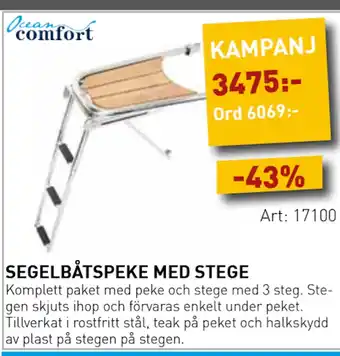 SeaSea SEGELBÅTSPEKE MED STEGE erbjuda