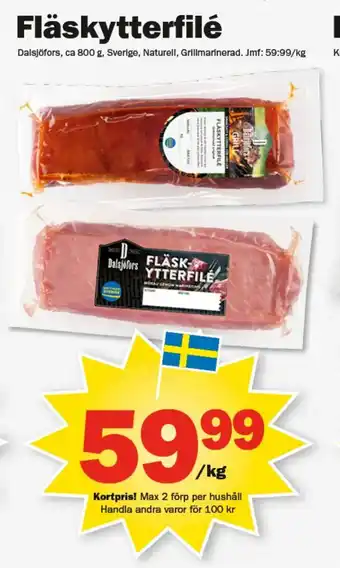 Pekås Fläskytterfilé erbjuda