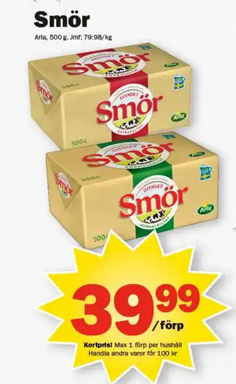 Pekås Smör erbjuda