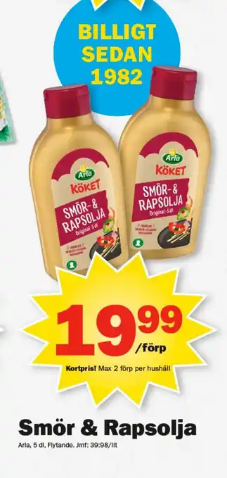 Pekås Smör & Rapsolja erbjuda