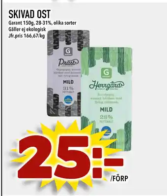 MatArket SKIVAD OST erbjuda