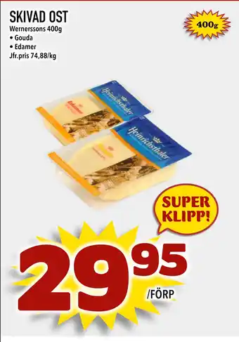 Nya Pulsen SKIVAD OST erbjuda