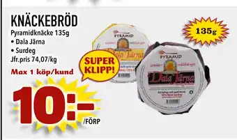 Nya Pulsen KNÄCKEBRÖD erbjuda