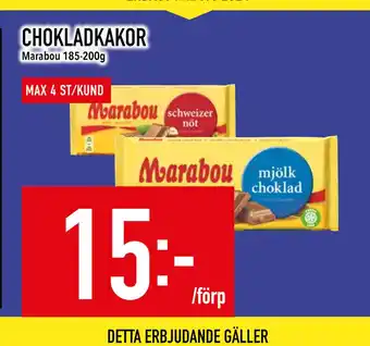 Matdax CHOKLADKAKOR erbjuda