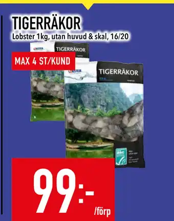 Matdax TIGERRÄKOR erbjuda