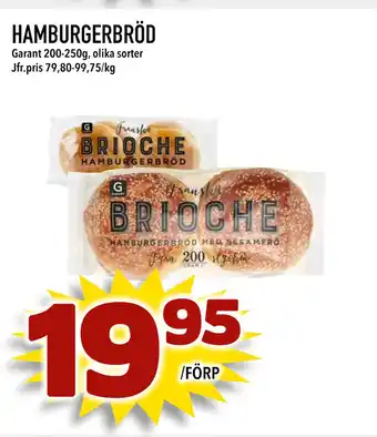 Matdax HAMBURGERBRÖD erbjuda