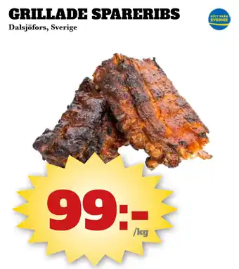 Bonum Matmarknad GRILLADE SPARERIBS erbjuda