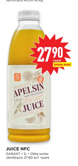 Willys Hemma JUICE NFC erbjuda