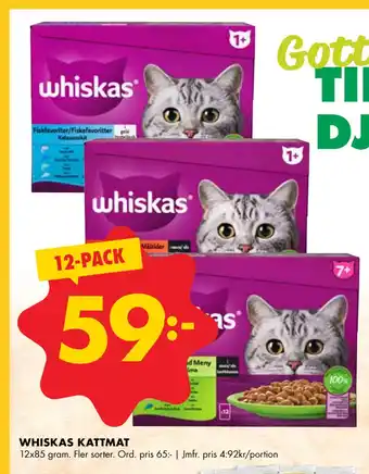 ÖoB WHISKAS KATTMAT erbjuda