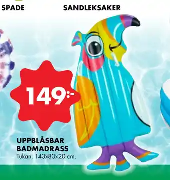 ÖoB UPPBLÅSBAR BADMADRASS erbjuda